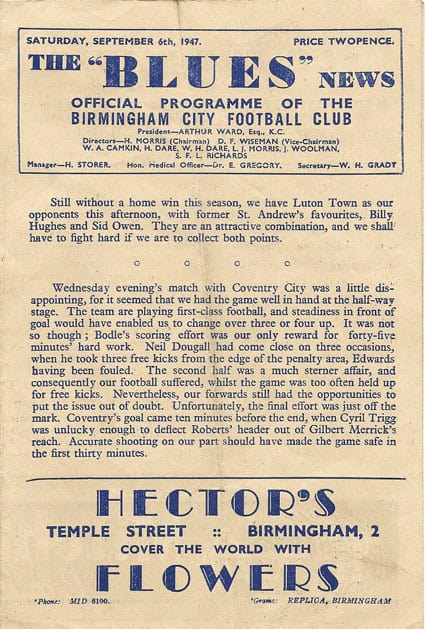 Birmingham v Luton Town FC